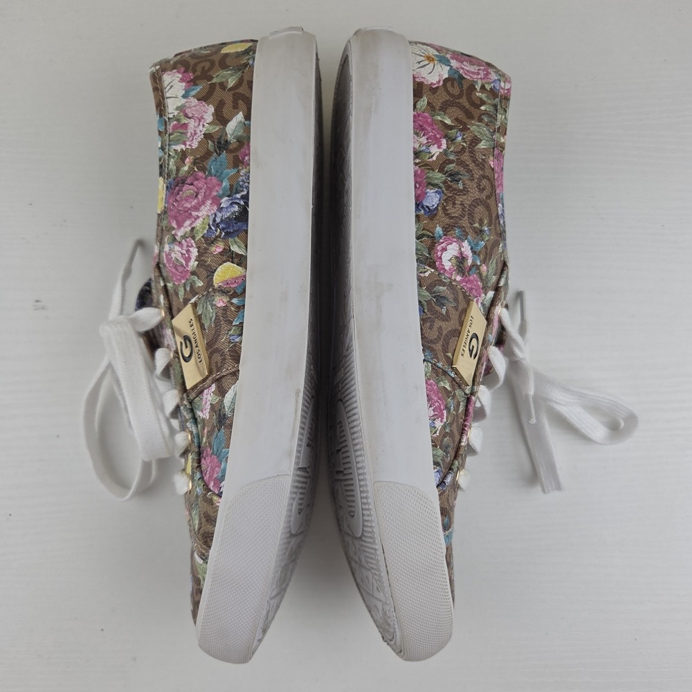 G by Guess GBG Los Angeles Backer Women's Size 8.5 Pink/White/Floral Shoes - Picture 11 of 16